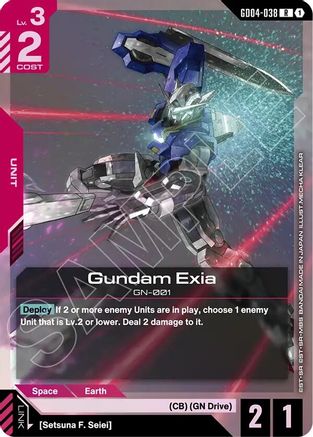 Gundam Exia (GD04-038) (GD04-038) - Phantom Aria Holofoil