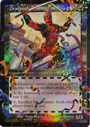 Deadpool, Trading Card (7129) (Pool Party Foil) (SLD-7129) - Secret Lair Drop Series Foil