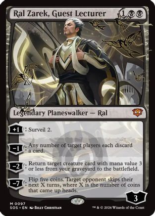 Ral Zarek, Guest Lecturer (PPSOS-097) - Promo Pack: Secrets of Strixhaven Foil