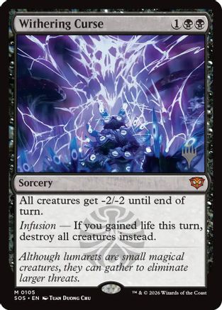 Withering Curse (PPSOS-105) - Promo Pack: Secrets of Strixhaven