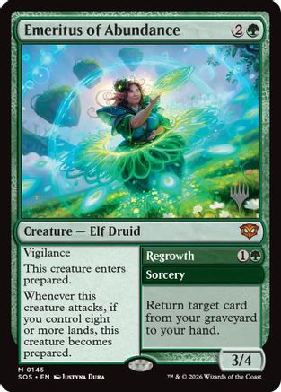 Emeritus of Abundance (PPSOS-145) - Promo Pack: Secrets of Strixhaven Foil