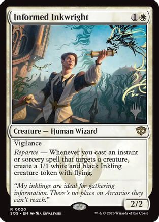 Informed Inkwright (PPSOS-020) - Promo Pack: Secrets of Strixhaven Foil