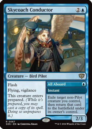 Skycoach Conductor (PPSOS-067) - Promo Pack: Secrets of Strixhaven Foil