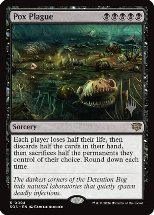 Pox Plague (PPSOS-094) - Promo Pack: Secrets of Strixhaven Foil