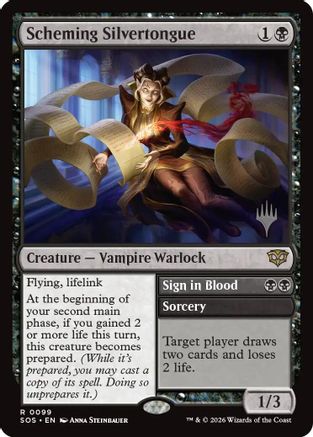 Scheming Silvertongue (PPSOS-099) - Promo Pack: Secrets of Strixhaven