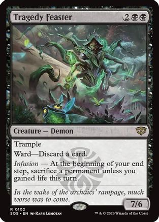Tragedy Feaster (PPSOS-102) - Promo Pack: Secrets of Strixhaven Foil