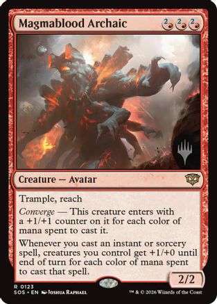 Magmablood Archaic (PPSOS-123) - Promo Pack: Secrets of Strixhaven