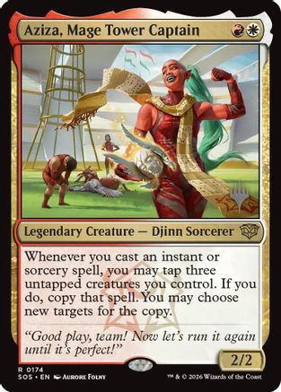 Aziza, Mage Tower Captain (PPSOS-174) - Promo Pack: Secrets of Strixhaven