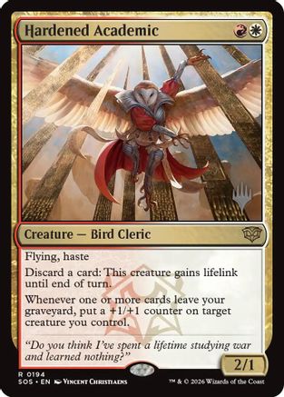 Hardened Academic (PPSOS-194) - Promo Pack: Secrets of Strixhaven Foil