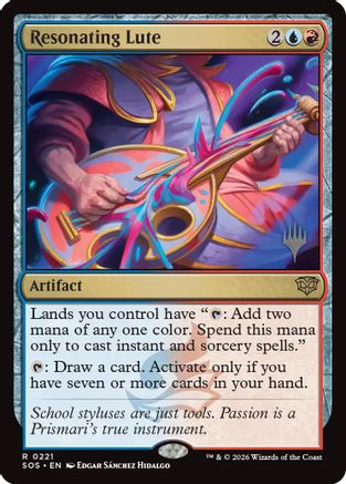 Resonating Lute (PPSOS-221) - Promo Pack: Secrets of Strixhaven Foil