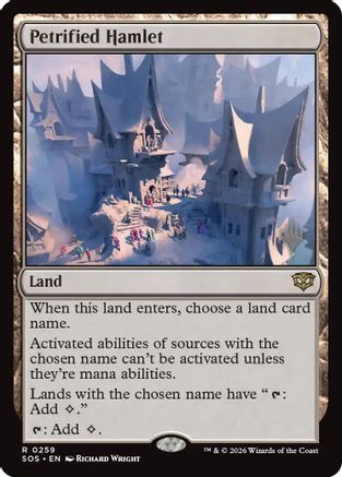Petrified Hamlet (PPSOS-259) - Promo Pack: Secrets of Strixhaven Foil