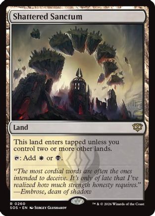 Shattered Sanctum (PPSOS-260) - Promo Pack: Secrets of Strixhaven Foil