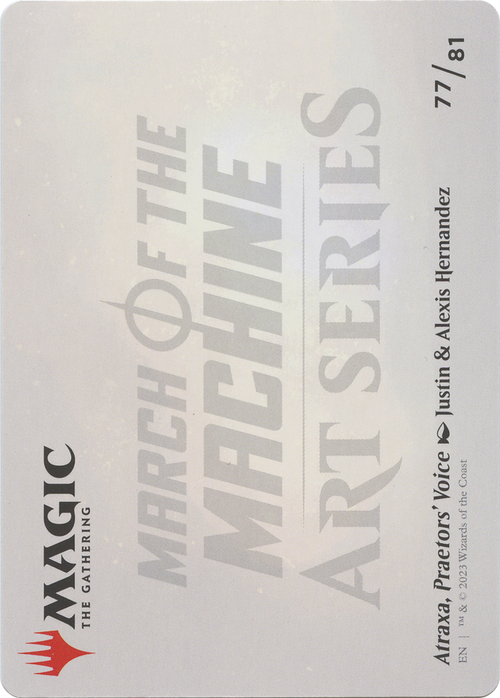 Atraxa, Praetors' Voice // Atraxa, Praetors' Voice (AMOM-077) - March of the Machine Art Series (Borderless) Foil
