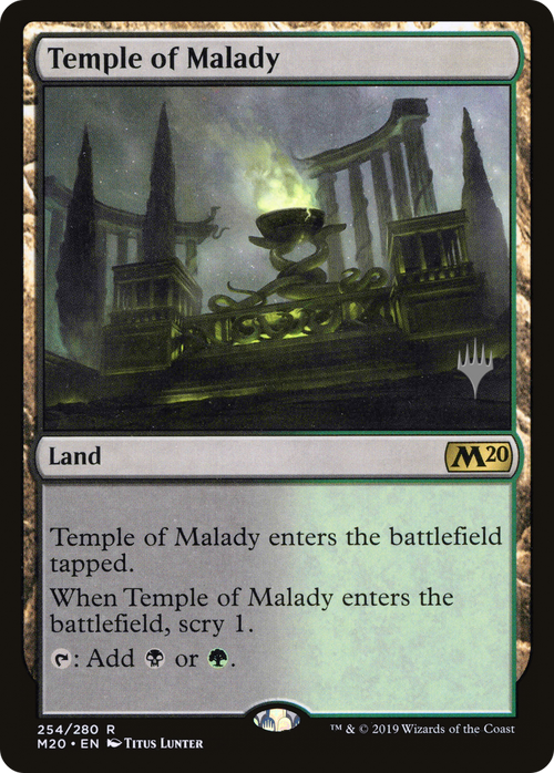 Temple of Malady (PPM20-254P) - Core Set 2020 Promos