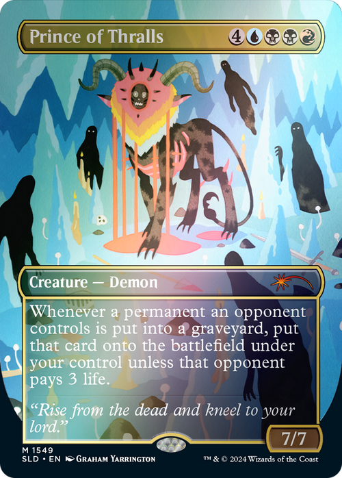 Prince of Thralls (Rainbow Foil) (SLD-1549) - Secret Lair Drop (Borderless) Foil