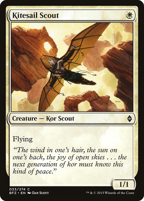Kitesail Scout (BFZ-033) - Battle for Zendikar Foil