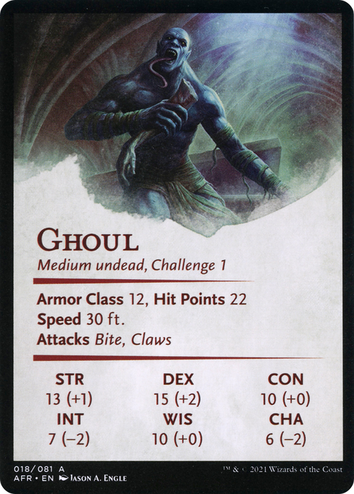 Sepulcher Ghoul // Sepulcher Ghoul (AAFR-018) - Adventures in the Forgotten Realms Art Series (Borderless)