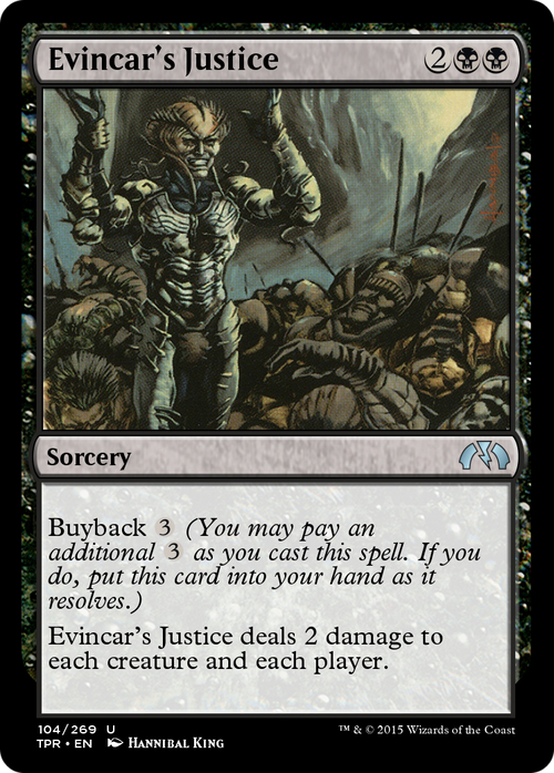 Evincar's Justice (TPR-104) - Tempest Remastered Foil