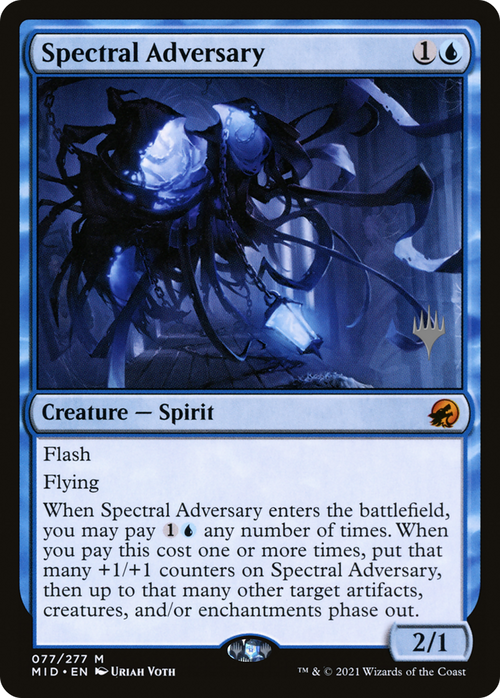 Spectral Adversary (PPMID-77P) - Innistrad: Midnight Hunt Promos