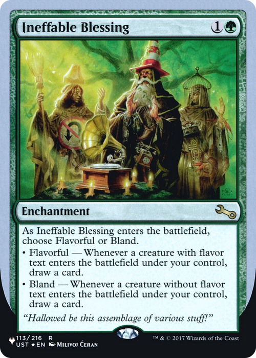 Ineffable Blessing (A) (LIST-113/216) - The List (Unfinity Foil Edition) Foil