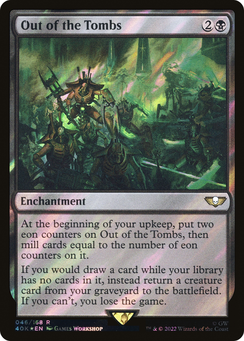 Out of the Tombs (Surge Foil) (40K-046) - Warhammer 40,000 Commander Foil