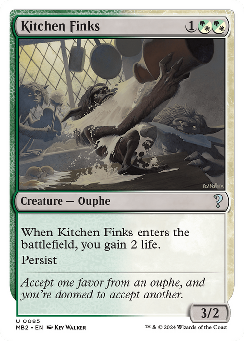 Kitchen Finks (White Border) (MB2-085) - Mystery Booster 2
