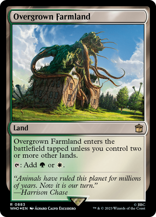 Overgrown Farmland (Surge Foil) (WHO-883) - Doctor Who Foil