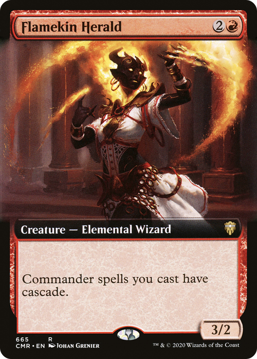 Flamekin Herald (Extended Art) (CMR-665) - Commander Legends: (Extended Art)