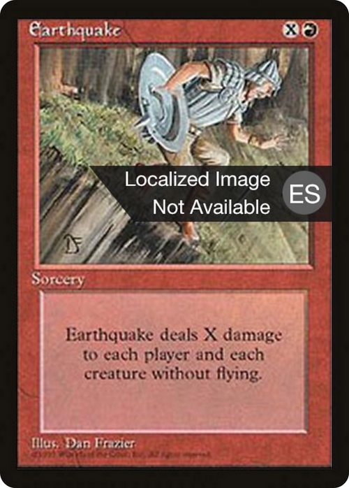 Earthquake (4BB-) - Fourth Edition Foreign Black Border