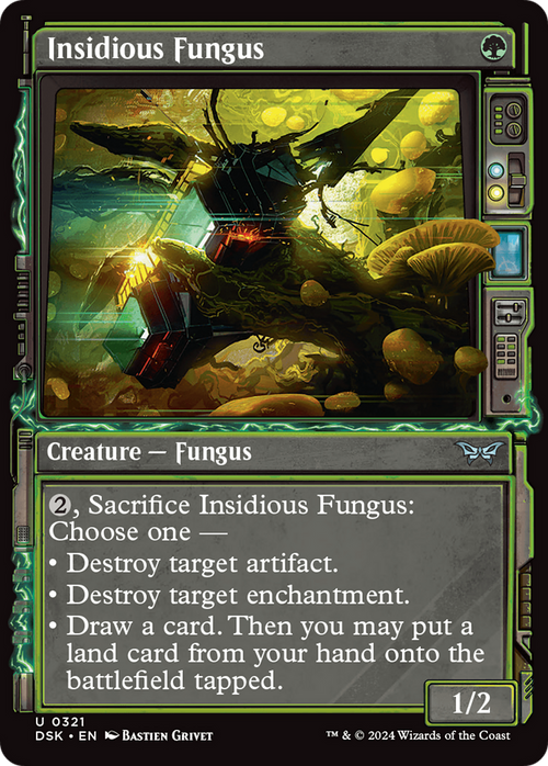 Insidious Fungus (Showcase) (DSK-321) - Duskmourn: House of Horror: (Showcase)
