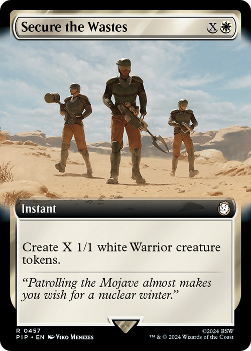Secure the Wastes (Extended Art) (PIP-457) - Fallout: (Extended Art) Foil
