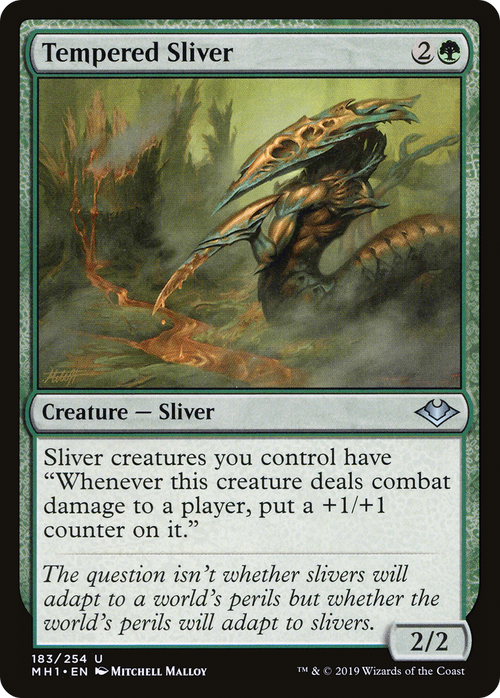 Tempered Sliver (MH1-183) - Modern Horizons Foil