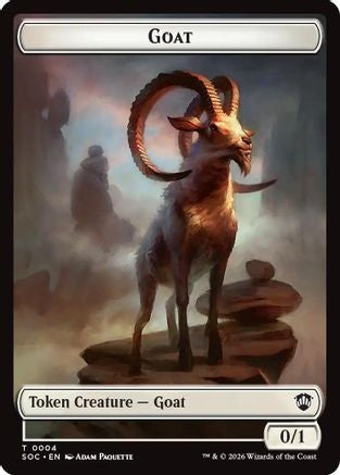 Goat // Fungus Beast Double-Sided Token (SOC-4 // 17) - Commander: Secrets of Strixhaven Foil