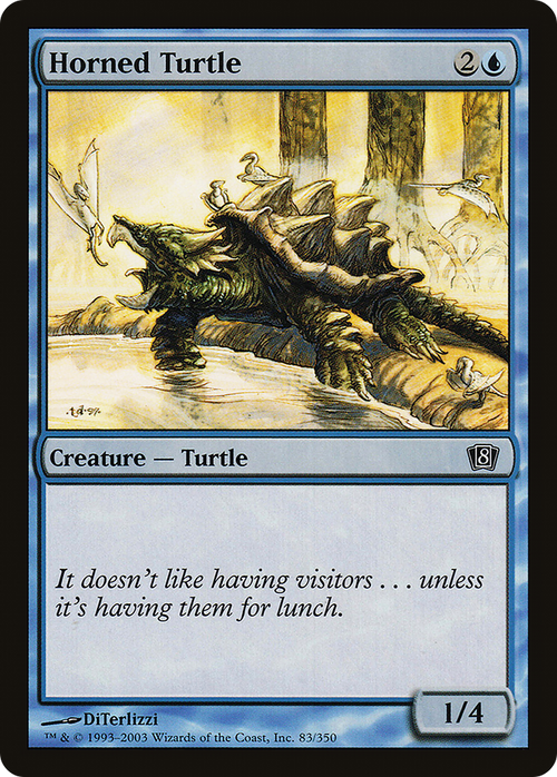 Horned Turtle (8ED-083) - 8th Edition Foil