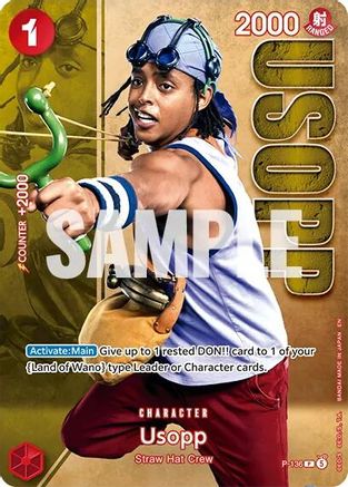 Usopp - P-136 (Premium Card Collection -Live Action Edition Vol.2 Straw Hat Crew-) (P-136) - One Piece Promotion Cards Foil
