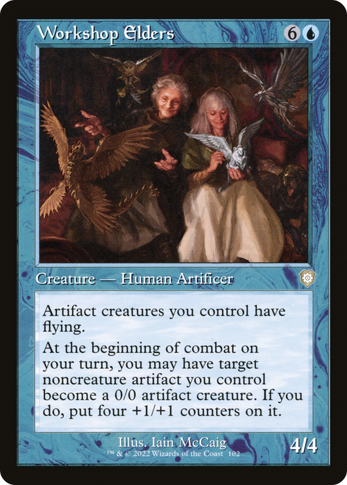 Workshop Elders (Retro Frame) (BRC-102) - The Brothers' War Commander