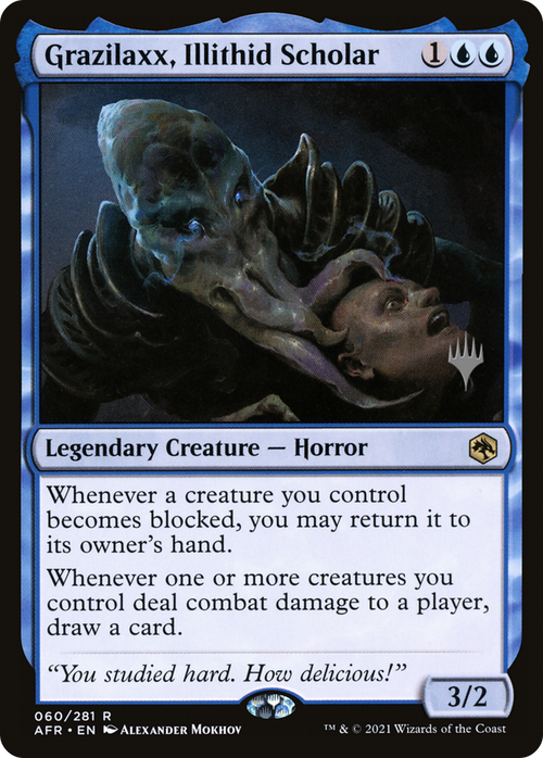 Grazilaxx, Illithid Scholar (PPAFR-60P) - Adventures in the Forgotten Realms Promos Foil