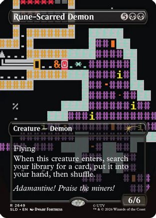 Rune-Scarred Demon (SLD-2649) - Secret Lair Drop Series