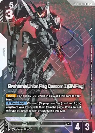 Graham's Union Flag Custom II (GN Flag) (R+) (GD04-071) - Phantom Aria Holofoil
