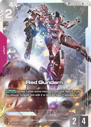 Red Gundam (SP) (R+) (GD03-039) - Phantom Aria Holofoil