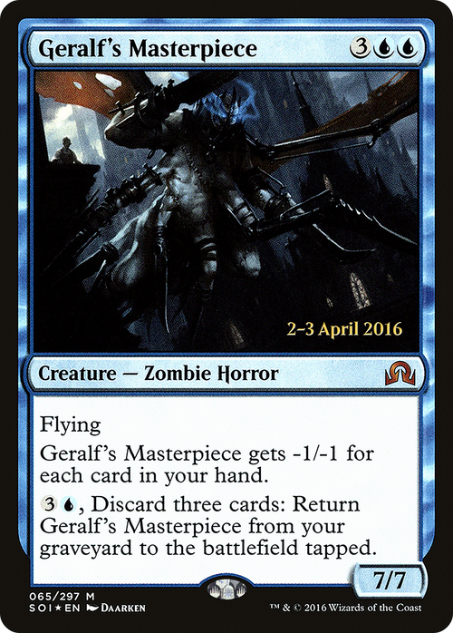 Geralf's Masterpiece (PRE-65S) - Shadows over Innistrad Promos Foil