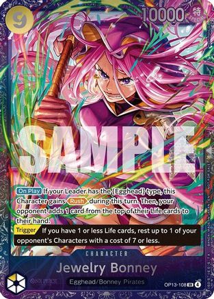 Jewelry Bonney (Treasure Cup May 2026) (OP13-108) - One Piece Promotion Cards Foil