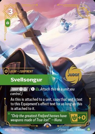 Svellsongur (059/221) - Riftbound Judge Promotional Cards Foil