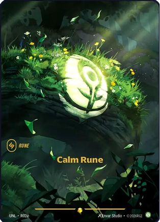 Calm Rune (Alternate Art) (R02a) - Unleashed Foil