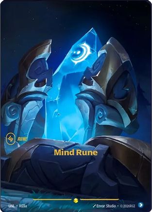 Mind Rune (Alternate Art) (R03a) - Unleashed Foil