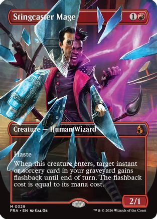 Stingcaster Mage (Borderless) (-329) - Reality Fracture Foil