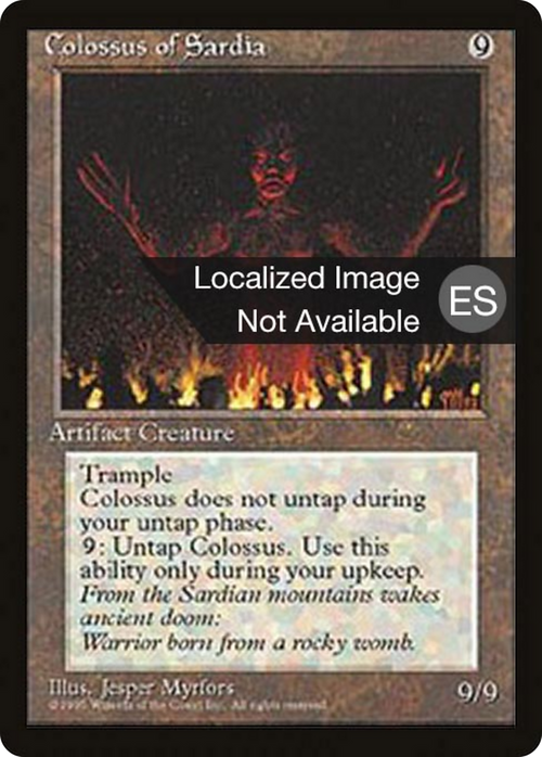 Colossus of Sardia (4BB-) - Fourth Edition Foreign Black Border