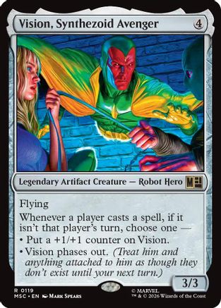 Vision, Synthezoid Avenger (MSC-119) - Marvel Super Heroes