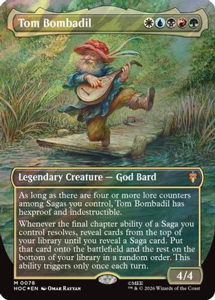Tom Bombadil (Borderless) (Surge Foil) (HOB-078) - The Hobbit Foil