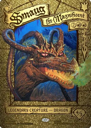 Smaug the Magnificent (Borderless) (HOB-249) - The Hobbit Foil